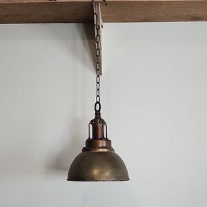 Vintage Brass Pendant Light